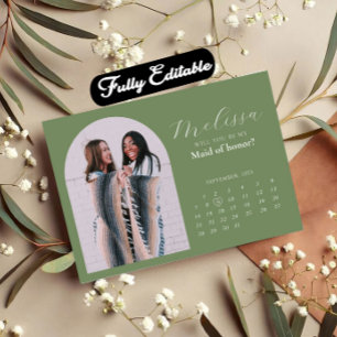 Vorschlagskarte für die hellgrüne Minimal-Arch-Bri Einladung