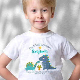 Vorschool Boy Abschluss Dinosaur Niedlicher Indivi Kleinkind T-shirt