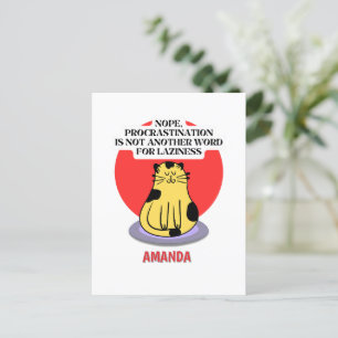 Vorschub-Thema Cat's Meme Postkarte
