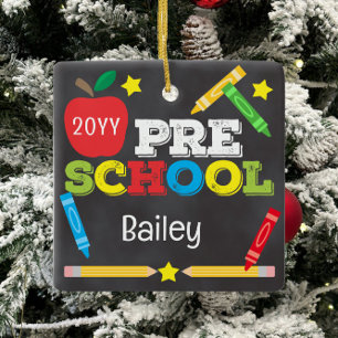 Vorschul-Andenken-Schiefertafel Bunte Kinder Keramikornament