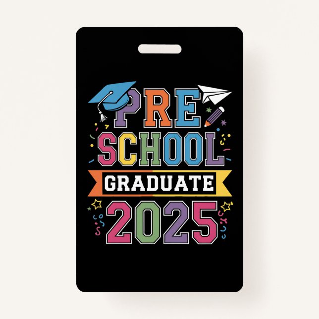 Vorschulabschluss 2025 Abschluss Vorschule Ausweis (Vorderseite)