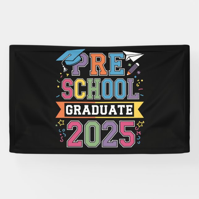 Vorschulabschluss 2025 Abschluss Vorschule Banner (Horizontal)