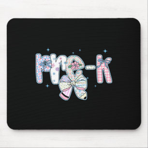 Vorschulalter Erster Schultag Coquette Preppy Blei Mousepad