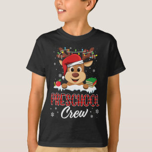 Vorschulcrew Lustiger Rentiere Lehrer Schüler Weih T-Shirt