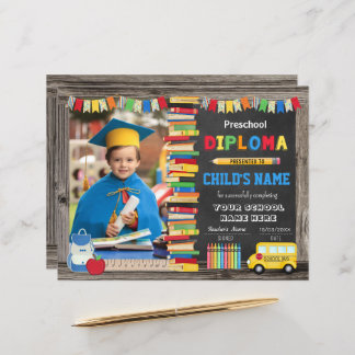 Vorschuldiplom mit Foto