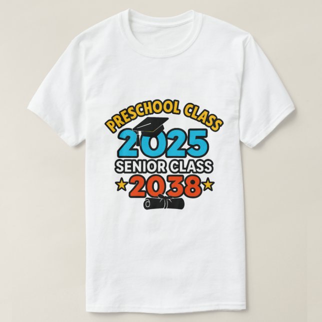 Vorschule 2025 Klasse 2038 T-Shirt (Design vorne)