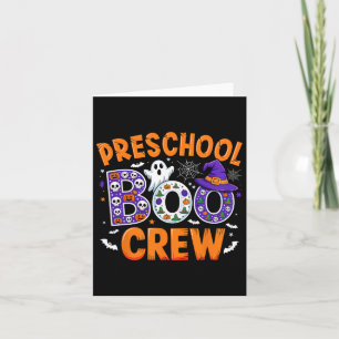 Vorschule Boo Crew Preschool Lehrer Schüler Funny Karte