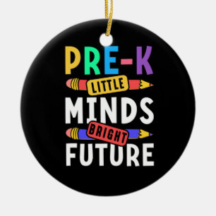 Vorschule Kinder zurück in die Schule Kleine Minds Keramik Ornament