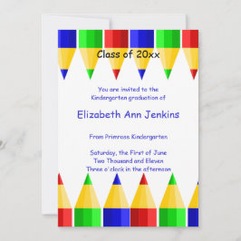 Vorschule oder Kindergarten-Abschluss-Mitteilung Einladung