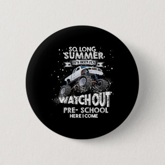 Vorschule Zurück zur Schule Abschied Sommer Monste Button
