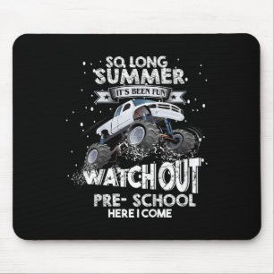 Vorschule Zurück zur Schule Abschied Sommer Monste Mousepad