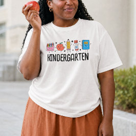 Vorschule Zurück zur Schule Süße Doodle T-Shirt