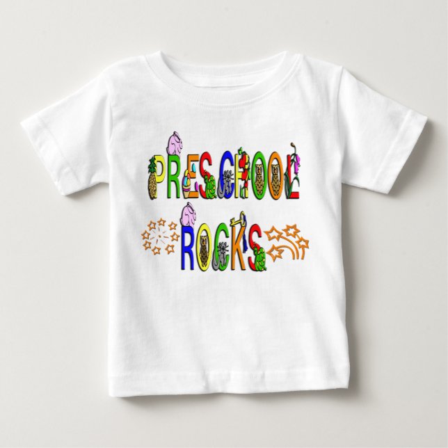 Vorschulgesteine - Sterne Baby T-shirt (Vorderseite)