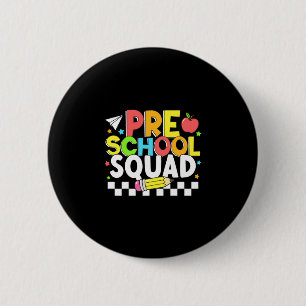 Vorschulgruppe glücklicher erster Schultag Kinder Button