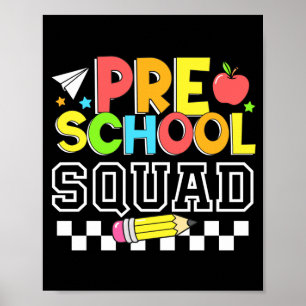 Vorschulkinder glücklich erster Schultag Kinder Poster