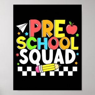 Vorschulkinder glücklich erster Schultag Kinder Poster