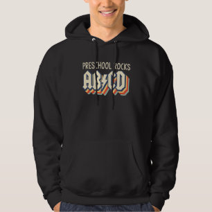 Vorschullehrer Abcd Rock Vorschule Rocks Hoodie