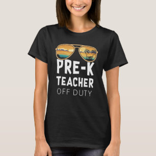 Vorschullehrer Außer Dienst Sonnenbrille Strandurl T-Shirt
