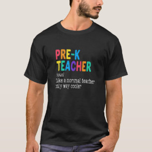 Vorschullehrer Definition zurück zum ersten Schult T-Shirt