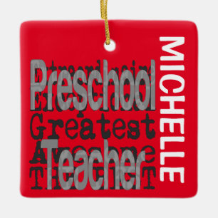 Vorschullehrer Extraordinär CUSTOM Keramikornament