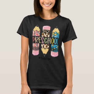 Vorschullehrer Leopard Stift Vorschullehrer T-Shirt