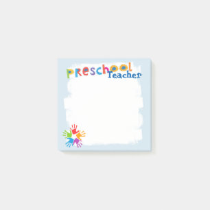 Vorschullehrer-Post-Itanmerkungen Post-it Klebezettel