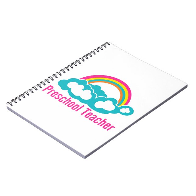 Vorschullehrer Rainbow Cloud Notizblock (Linke Seite)