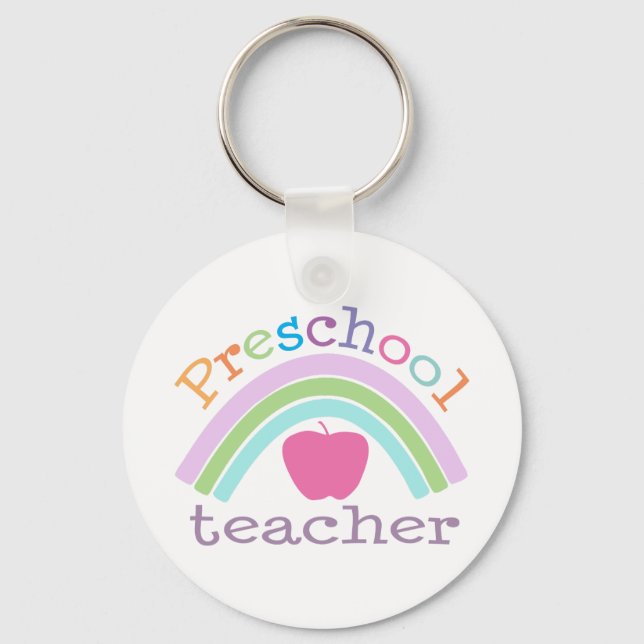 Vorschullehrer Rainbow Schlüsselanhänger (Vorderseite)