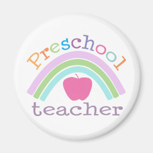 Vorschullehrer-Regenbogen Magnet