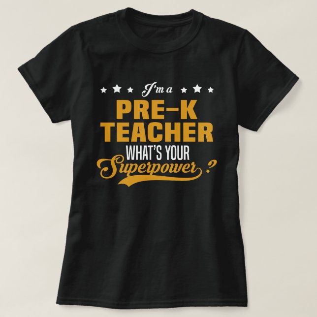 Vorschullehrer T-Shirt (Design vorne)
