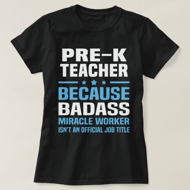 Vorschullehrer T-Shirt (Design vorne)