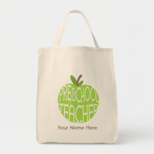 Vorschullehrer-Tasche - grünes Apple Tragetasche