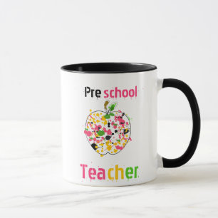 Vorschullehrer-Tasse - malen Sie Spritzer Apple Tasse