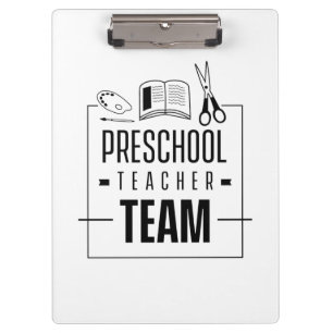 Vorschullehrerteam Klemmbrett