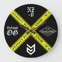 Vorsicht - Acrylwand-Uhr