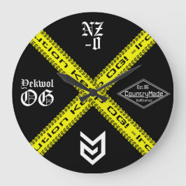 Vorsicht - Acrylwand-Uhr Große Wanduhr