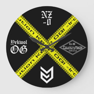 Vorsicht - Acrylwand-Uhr Große Wanduhr