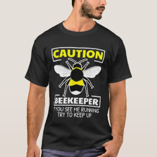 Vorsicht bei Bienenzüchter Cool Naturele Biene T-S T-Shirt