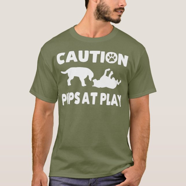 Vorsicht bei Jungtieren im Spiel Gay Bär Shirt Dun (Vorderseite)