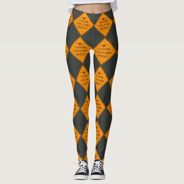 Vorsicht bei Low-Fying-✈️ Leggings (Vorderseite)