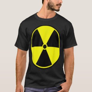 Vorsicht bei radioaktiver Strahlengefahr Nuklearer T-Shirt