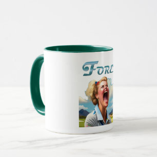 Vorsicht! - Combo-Tasse für Golfer Tasse