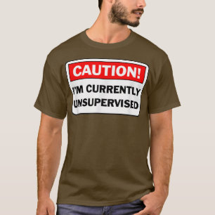 VORSICHT, dass ich derzeit nicht beaufsichtigt hum T-Shirt