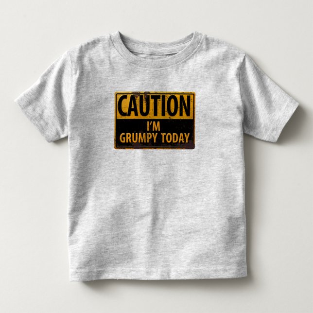 VORSICHT, dass ich heute gruselig bin Kleinkind T-shirt (Vorderseite)