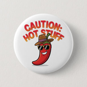 Vorsicht: Design der Hot-Stuff-Chilis - Fun-Pepper Button