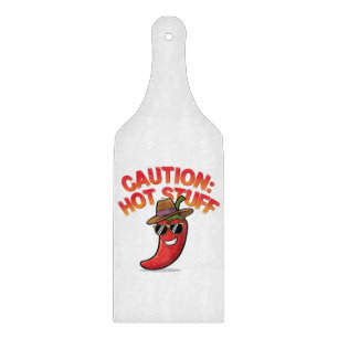 Vorsicht: Design der Hot-Stuff-Chilis - Fun-Pepper Schneidebrett