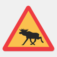 Vorsicht Elche schwedische Verkehrszeichen