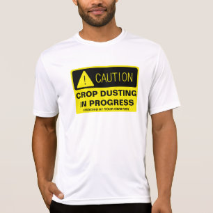 Vorsicht! Ernte-Abwischen laufend - lustiger T-Shirt