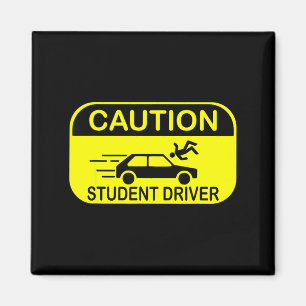 Vorsicht Fahrschüler Lustig Magnet