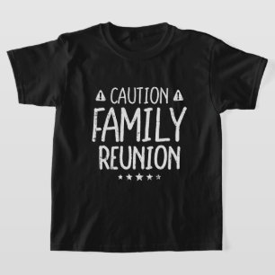 Vorsicht Familientreffen Lustige Kinderpassende Kl T-Shirt